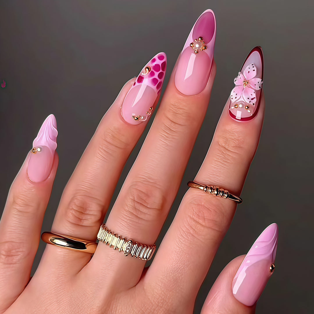 Premium Floral Nail Art Extensions Stornfield