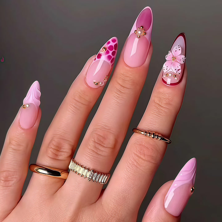 Premium Floral Nail Art Extensions Stornfield