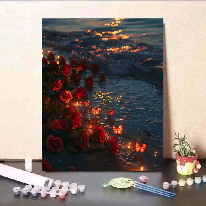Floral Fantasy Paint by Numbers Wall Art Stornfield