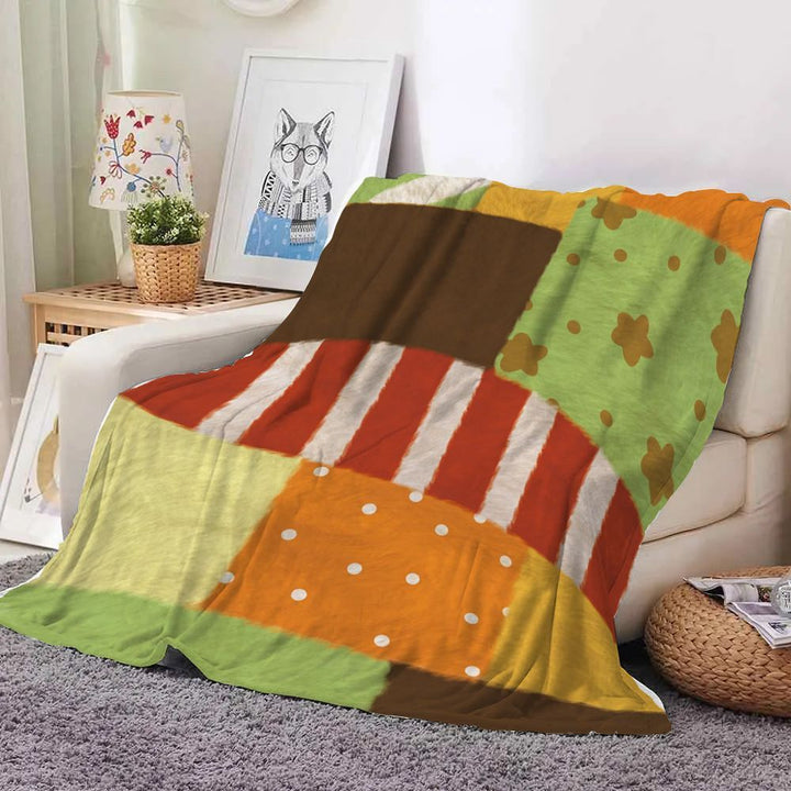 Fun Food-Themed Fleece Throw Blanket