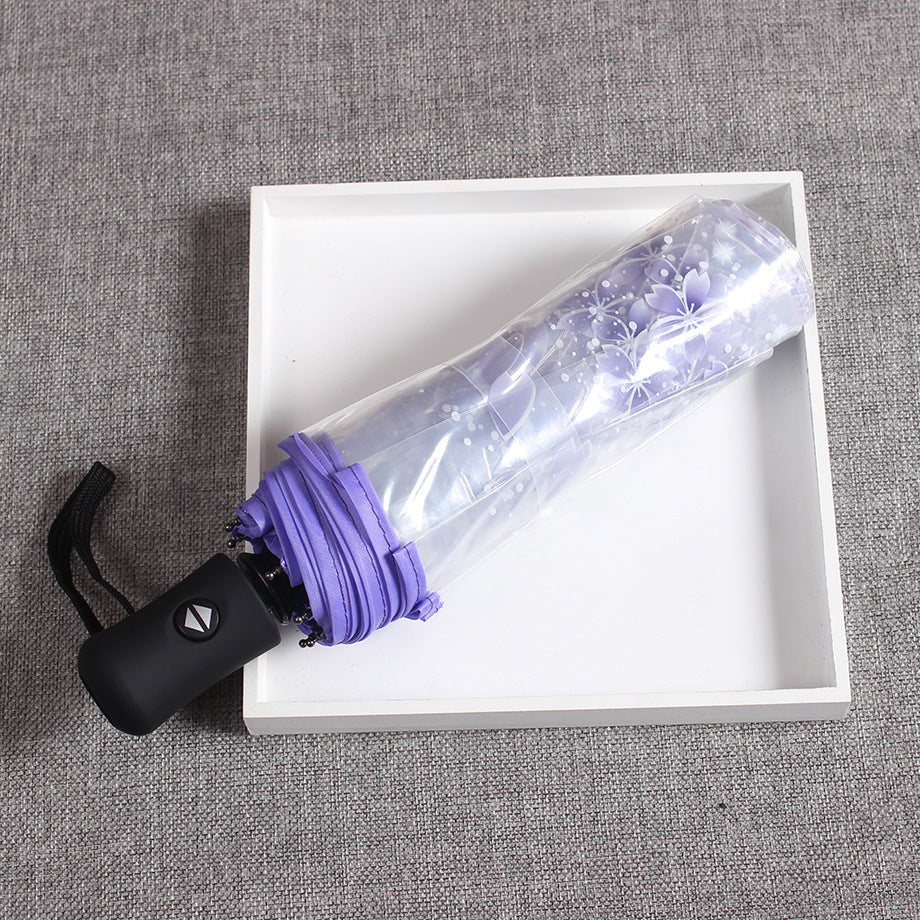 Women's elegant and portable umbrella with floral design Stornfield