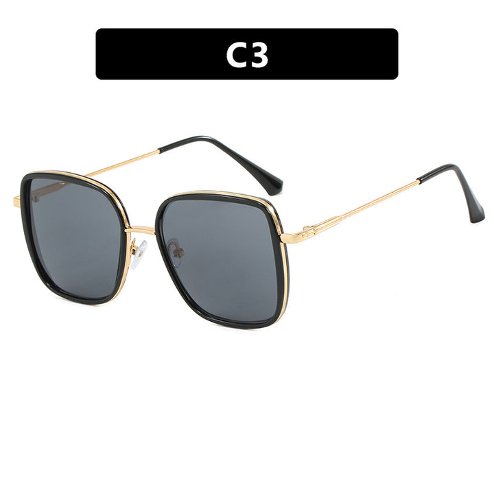 Women's oversized sunglasses with elegant metal frame and polarized lenses Stornfield