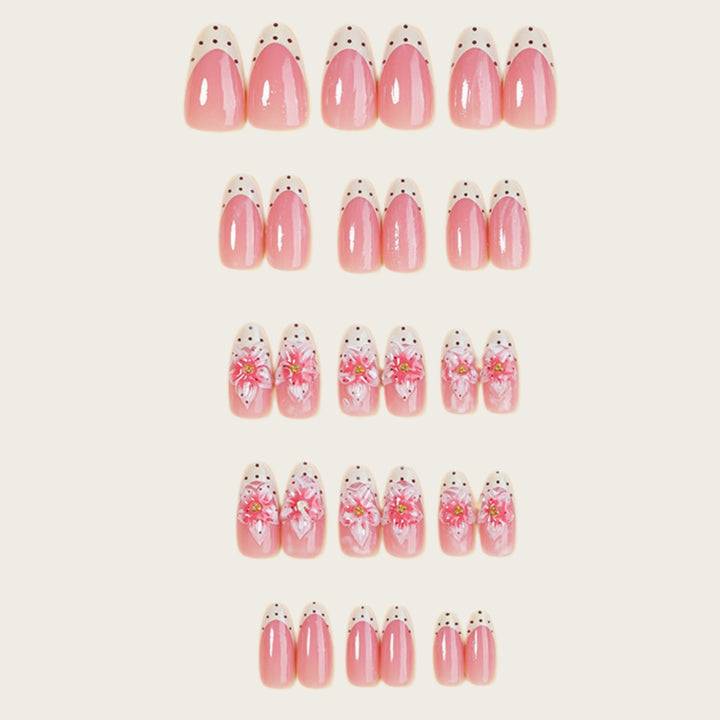 Decorative Floral Press-On Nail Set Stornfield