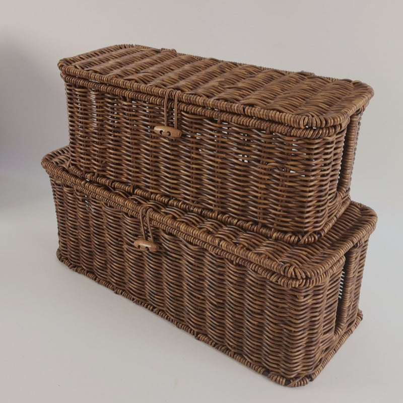 Handcrafted Wicker Storage Bins Stornfield