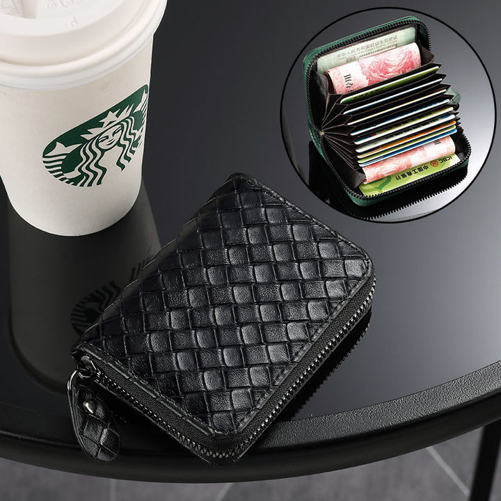 Compact Woven Zippered Card Holder Stornfield