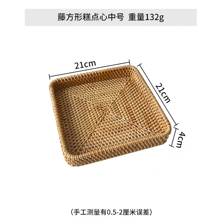Women square natural material serving plate Stornfield