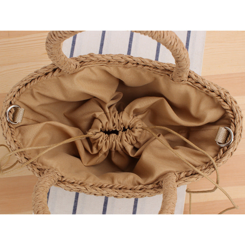 Braided tote bag with playful tassel detail Stornfield