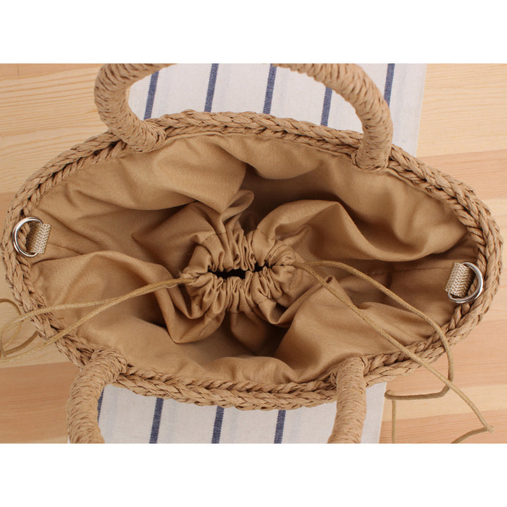 Braided tote bag with playful tassel detail Stornfield