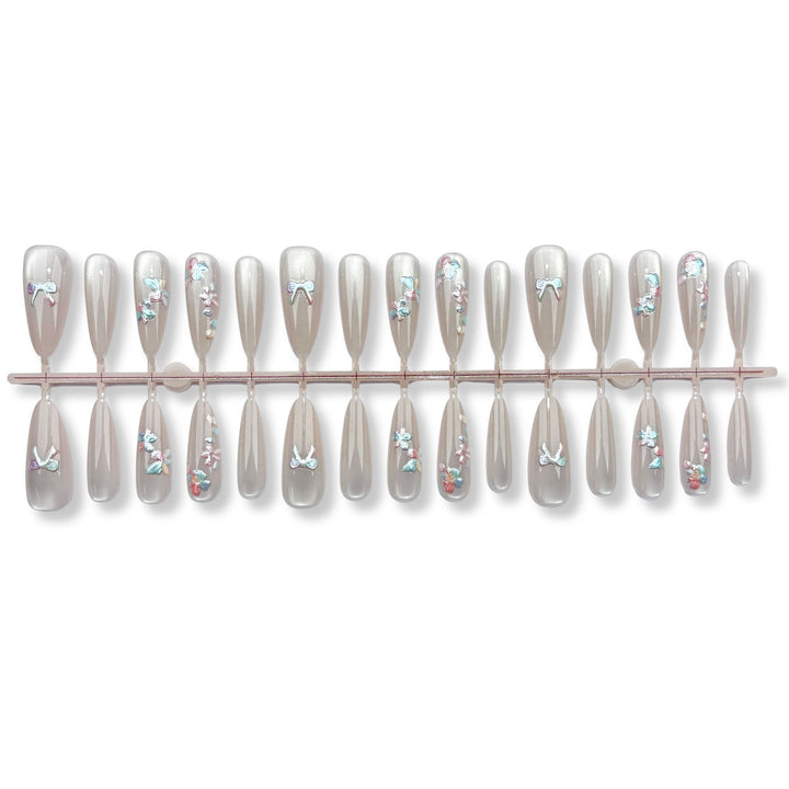 Elegant Decorative Press-On Nail Art Set