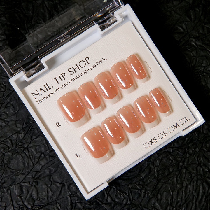 Natural Glossy Press-On Nail Tips