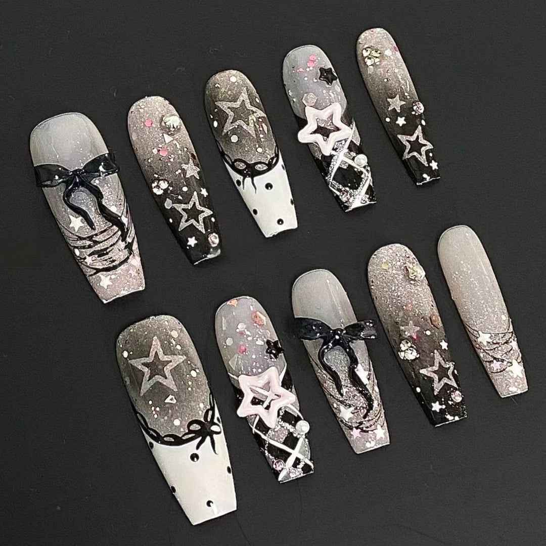 Glossy Natural Finish Press-On Nail Set