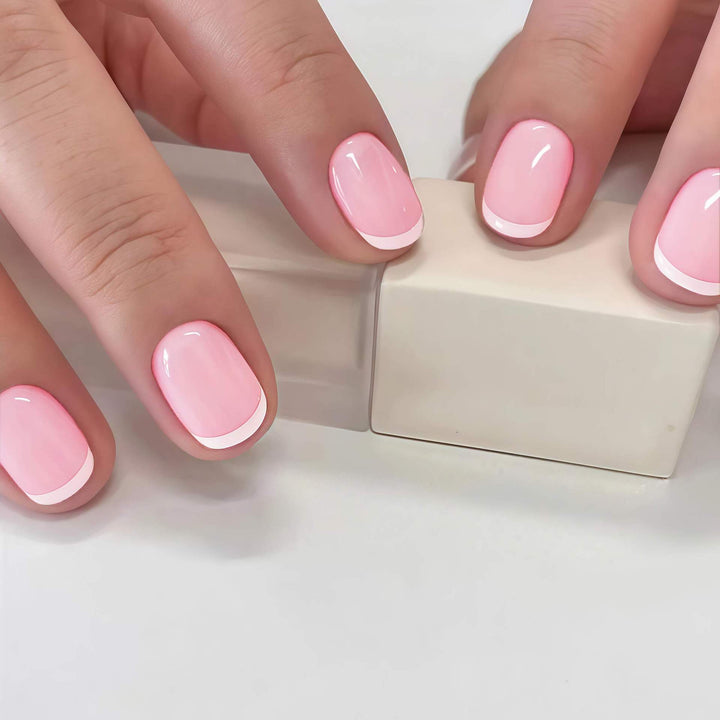 Premium French Tip Press-On Nails Stornfield