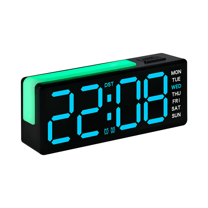 Digital LED Alarm Clock with Integrated Temperature and Day of Week Display Stornfield