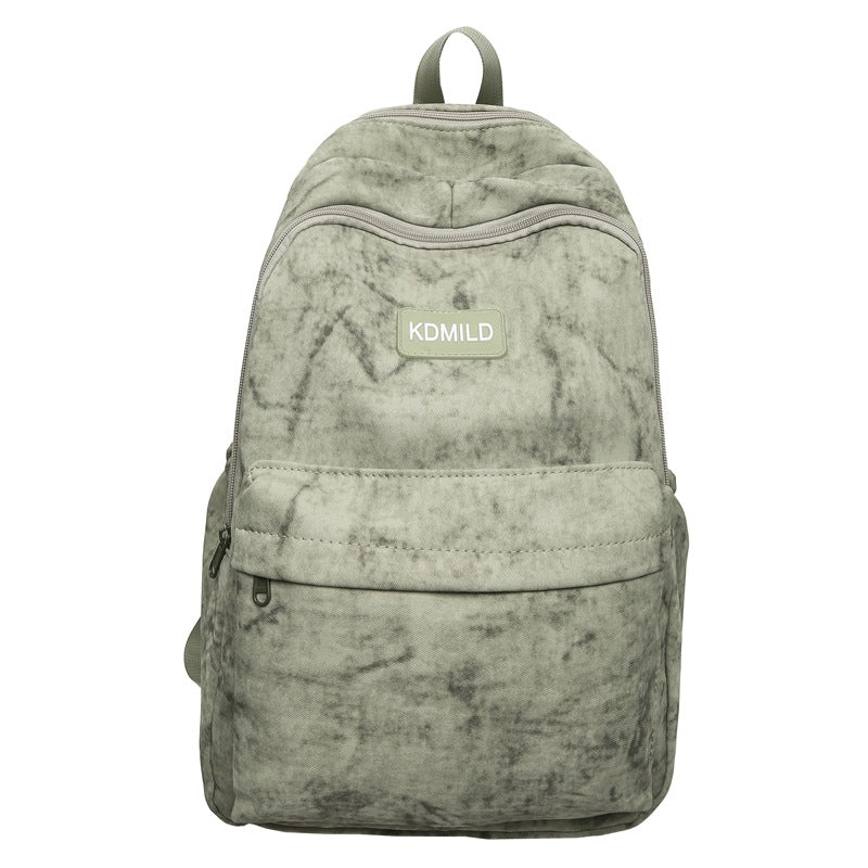 Lightweight Textured Canvas School Backpack Stornfield