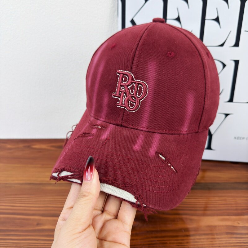 Women's Distressed Classic Cotton Baseball Cap Stornfield