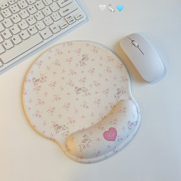 Stylish Floral Ergonomic Mouse Pad