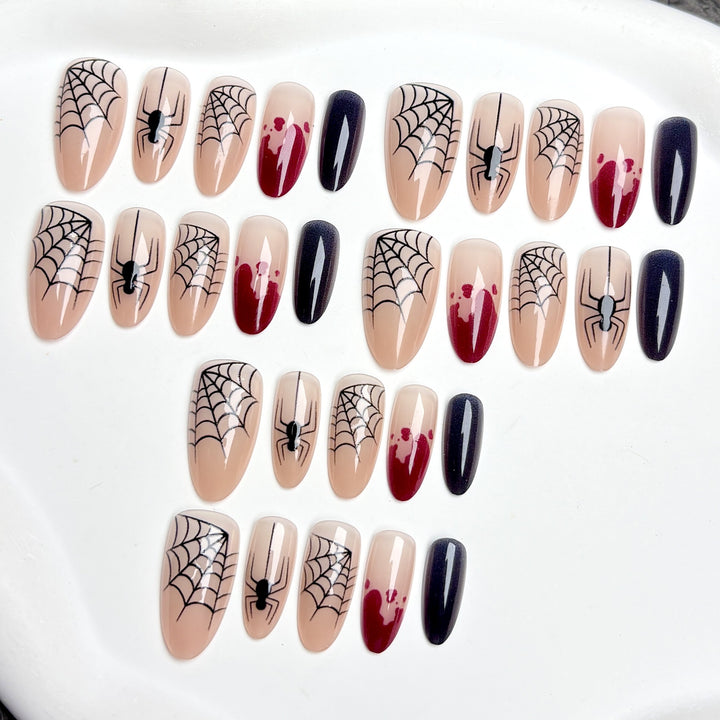 Halloween-Themed Press-On Nail Art Kit