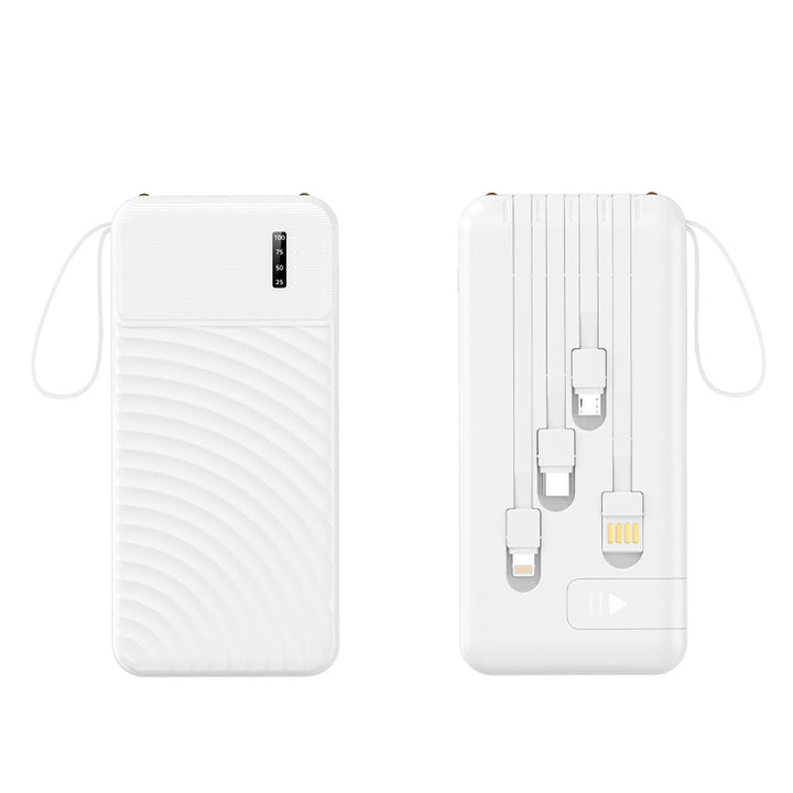 Portable power bank with integrated multifunction charging cable Stornfield