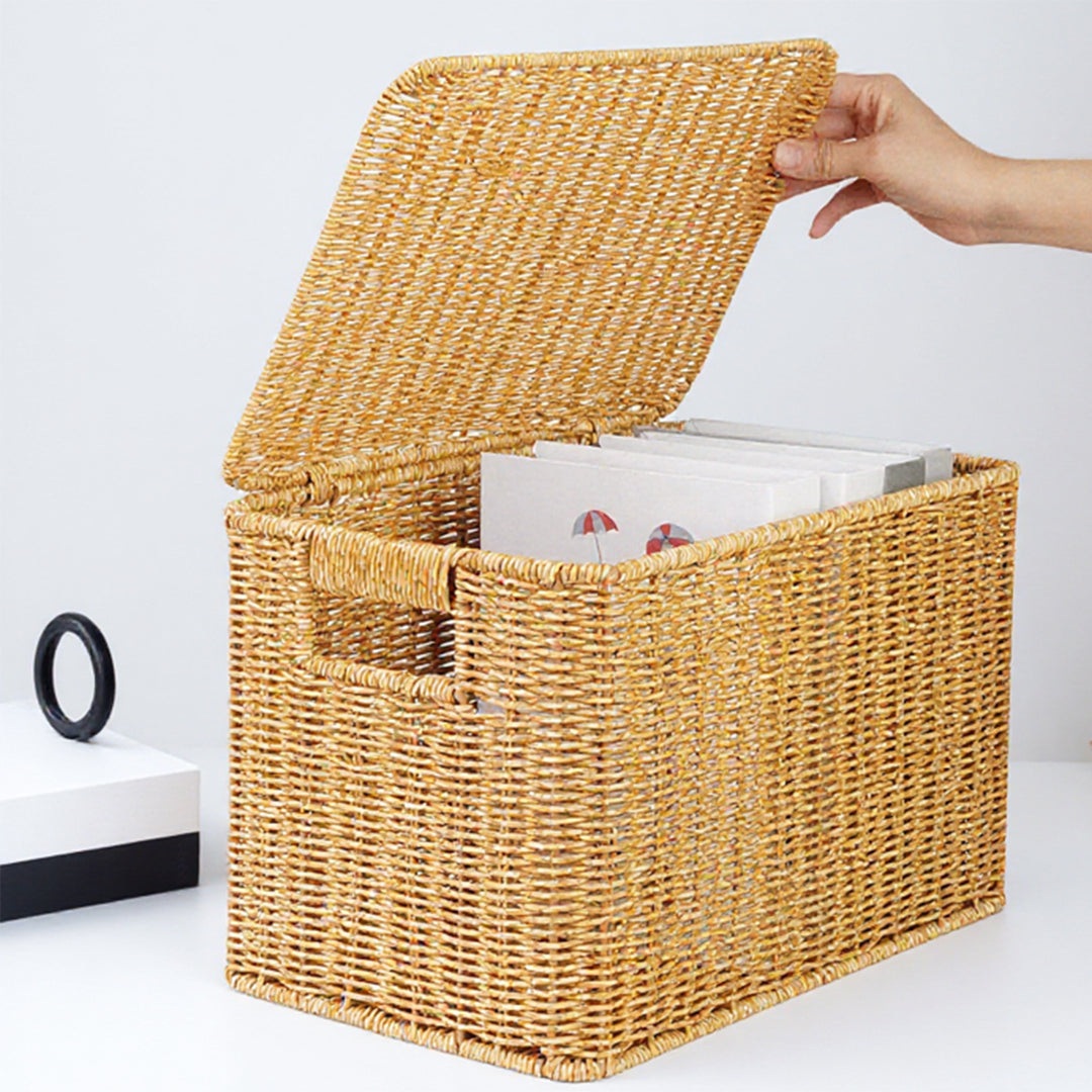 Handwoven Wicker Storage Chest Stornfield