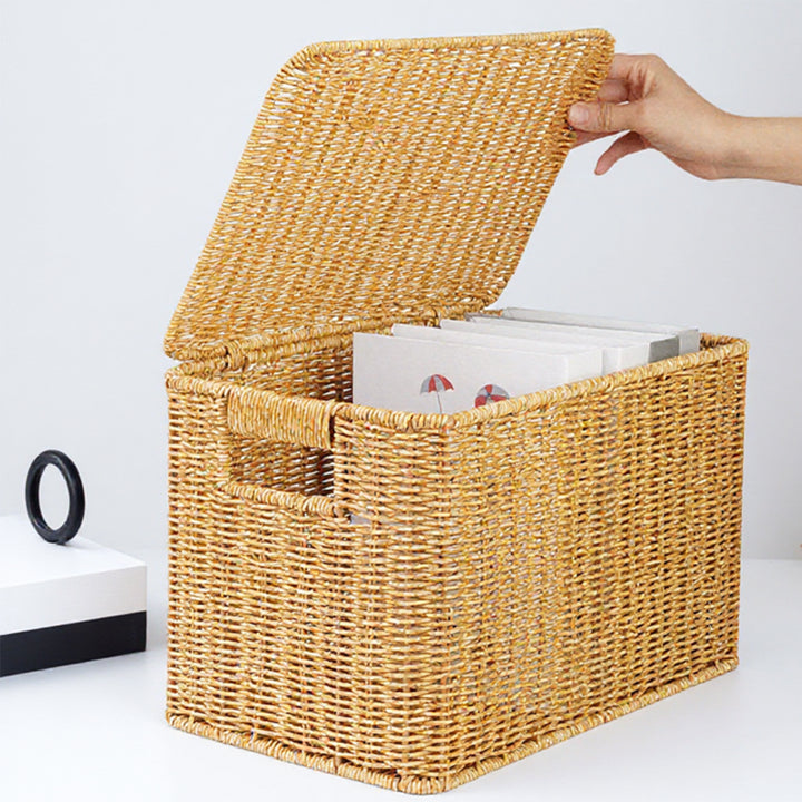 Handwoven Wicker Storage Chest Stornfield