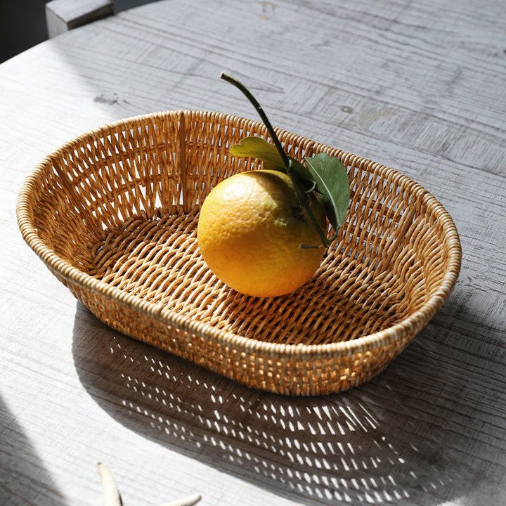 Unisex Rectangular Braided Basket with Ergonomic Design Stornfield