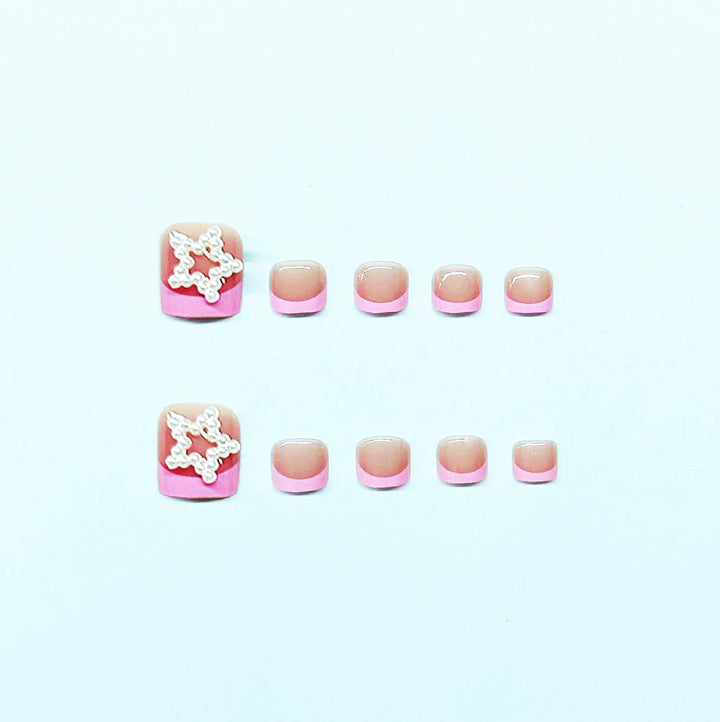 Foot nail art set with stylish 3D decorations Stornfield