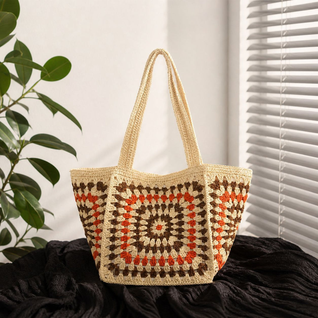Hand-knotted cotton tote bag Stornfield