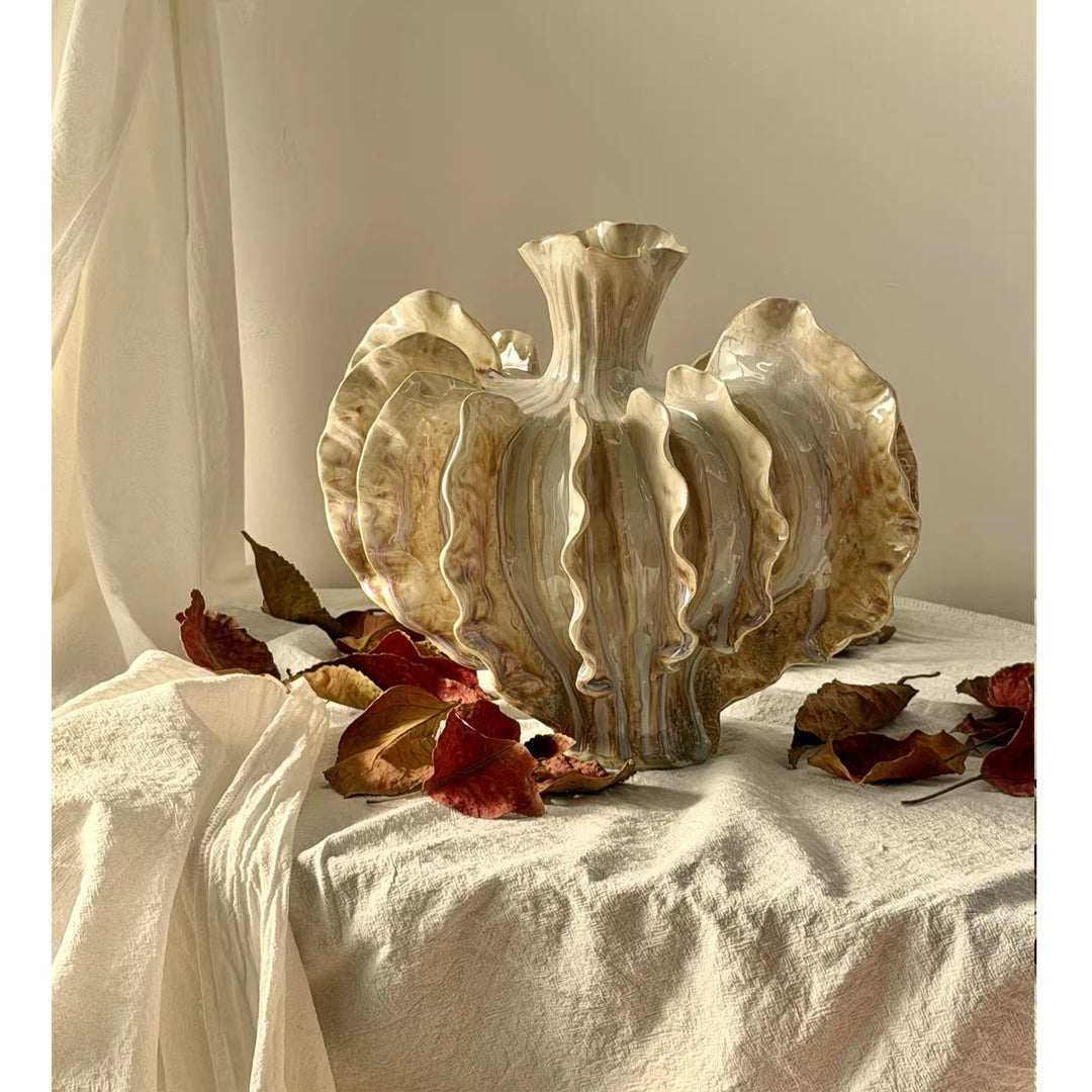Contemporary Decorative Shell-Inspired Vase