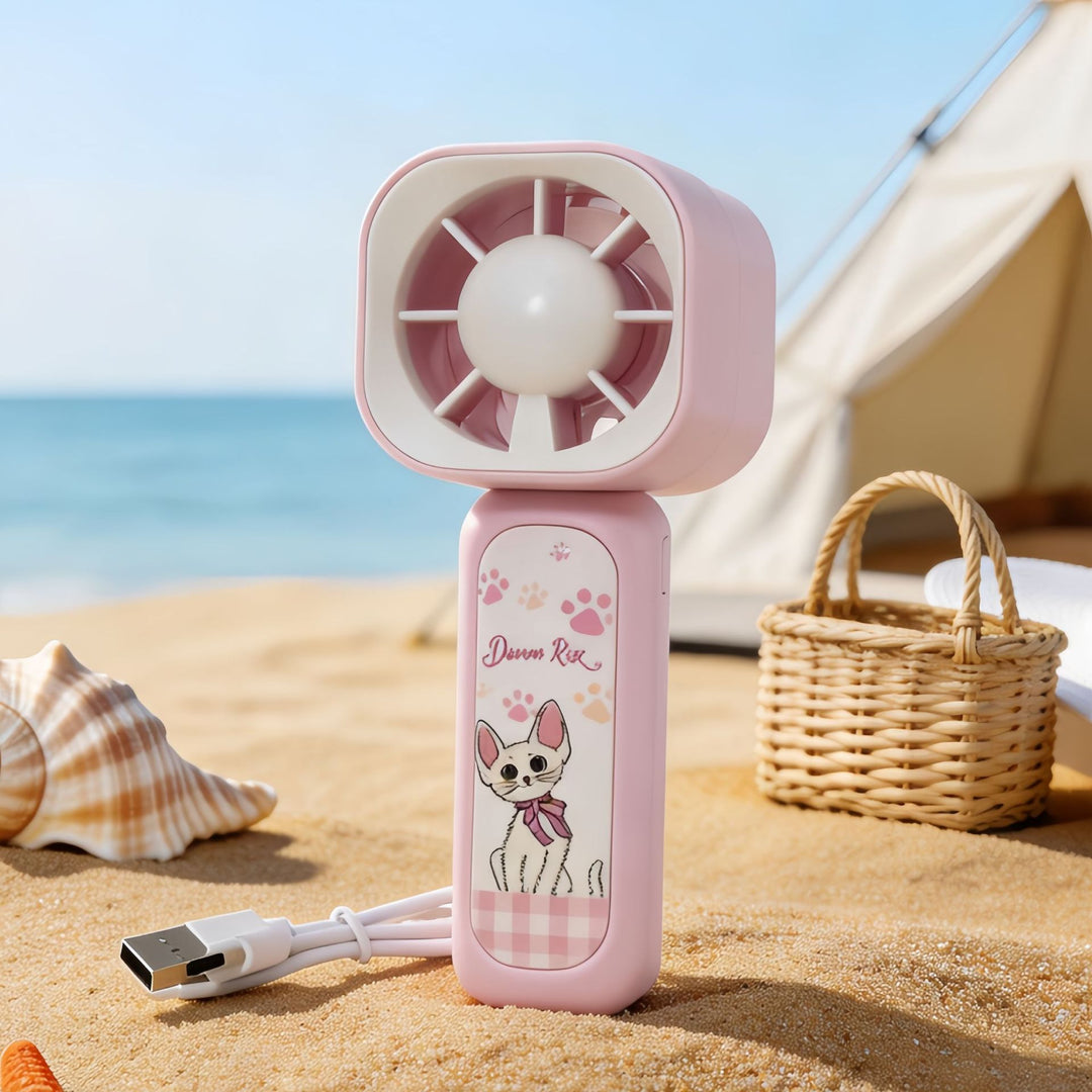 Women Portable Handheld Fan in Playful Panda Design Stornfield