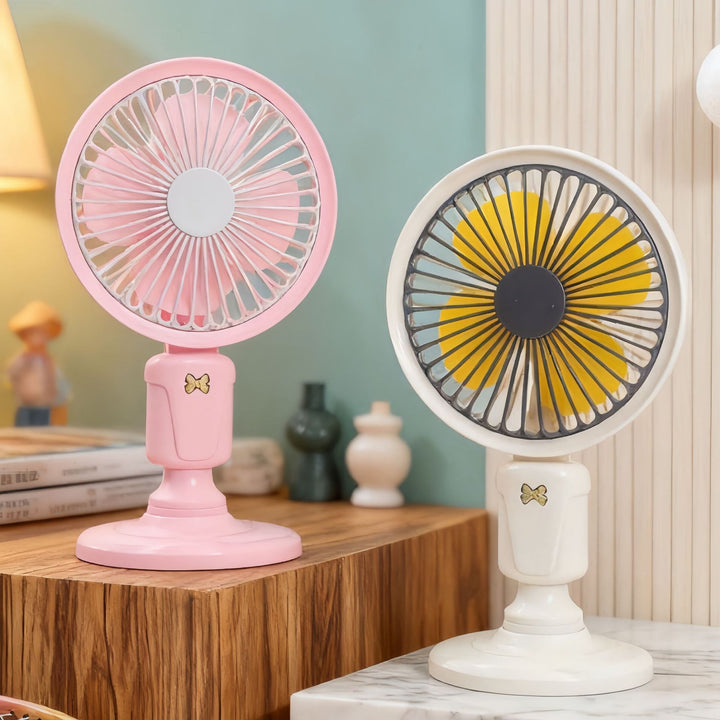 Ladies Portable Table Fan in Playful Design Stornfield