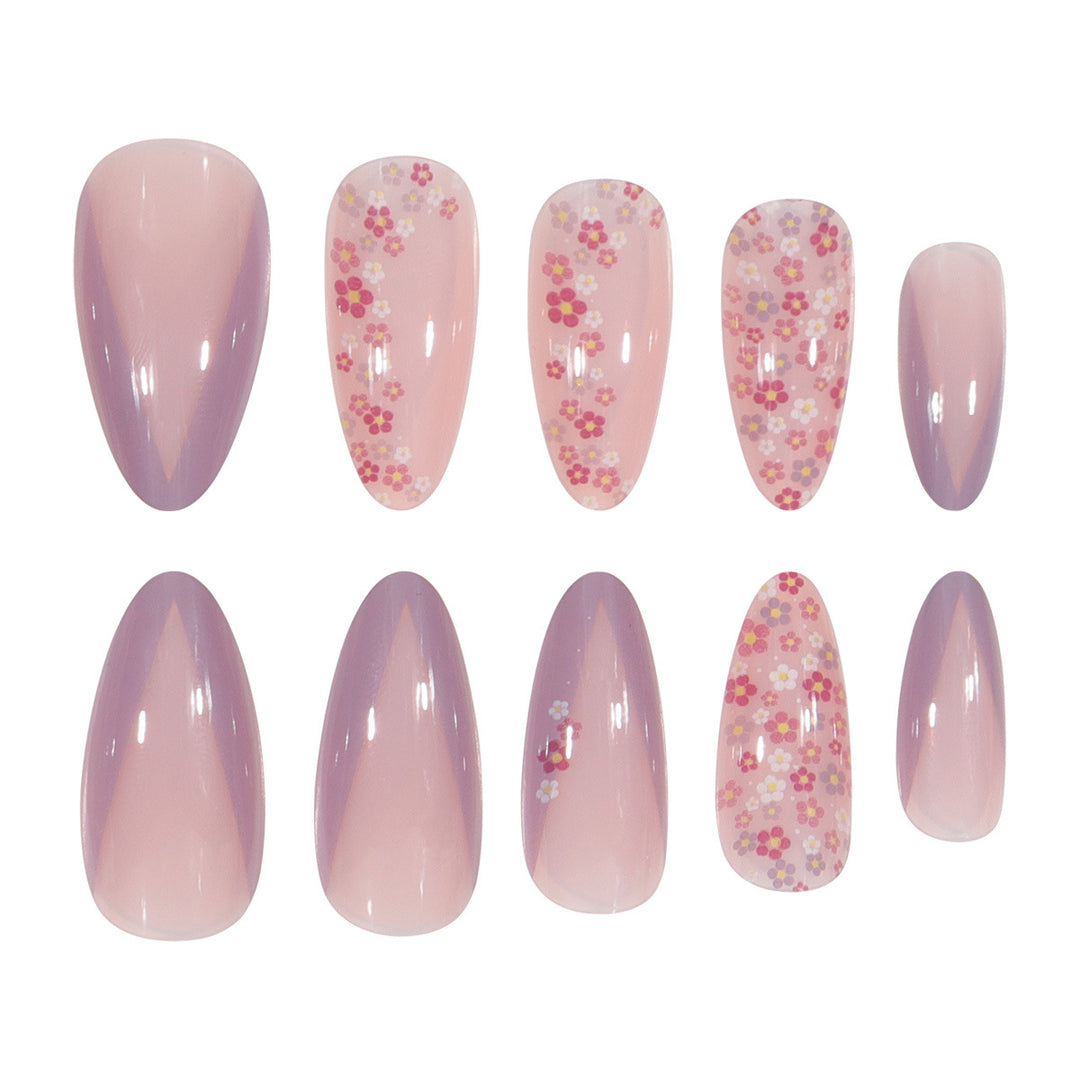 Floral Design Stiletto Press-On Nails Stornfield 1789086021