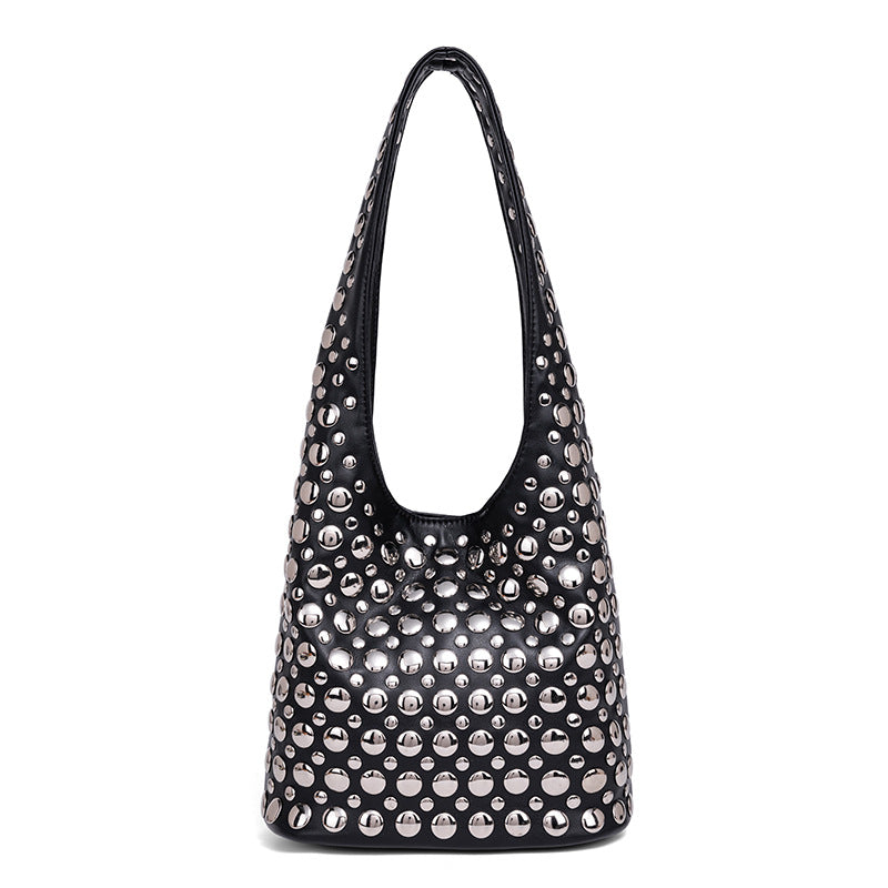 Studded Leather Shoulder Bag Stornfield
