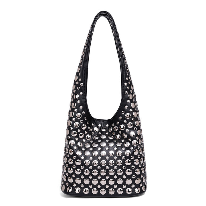 Studded Leather Shoulder Bag Stornfield