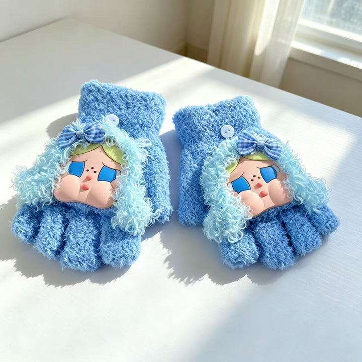 Cute Cartoon Character Fingerless Gloves Stornfield