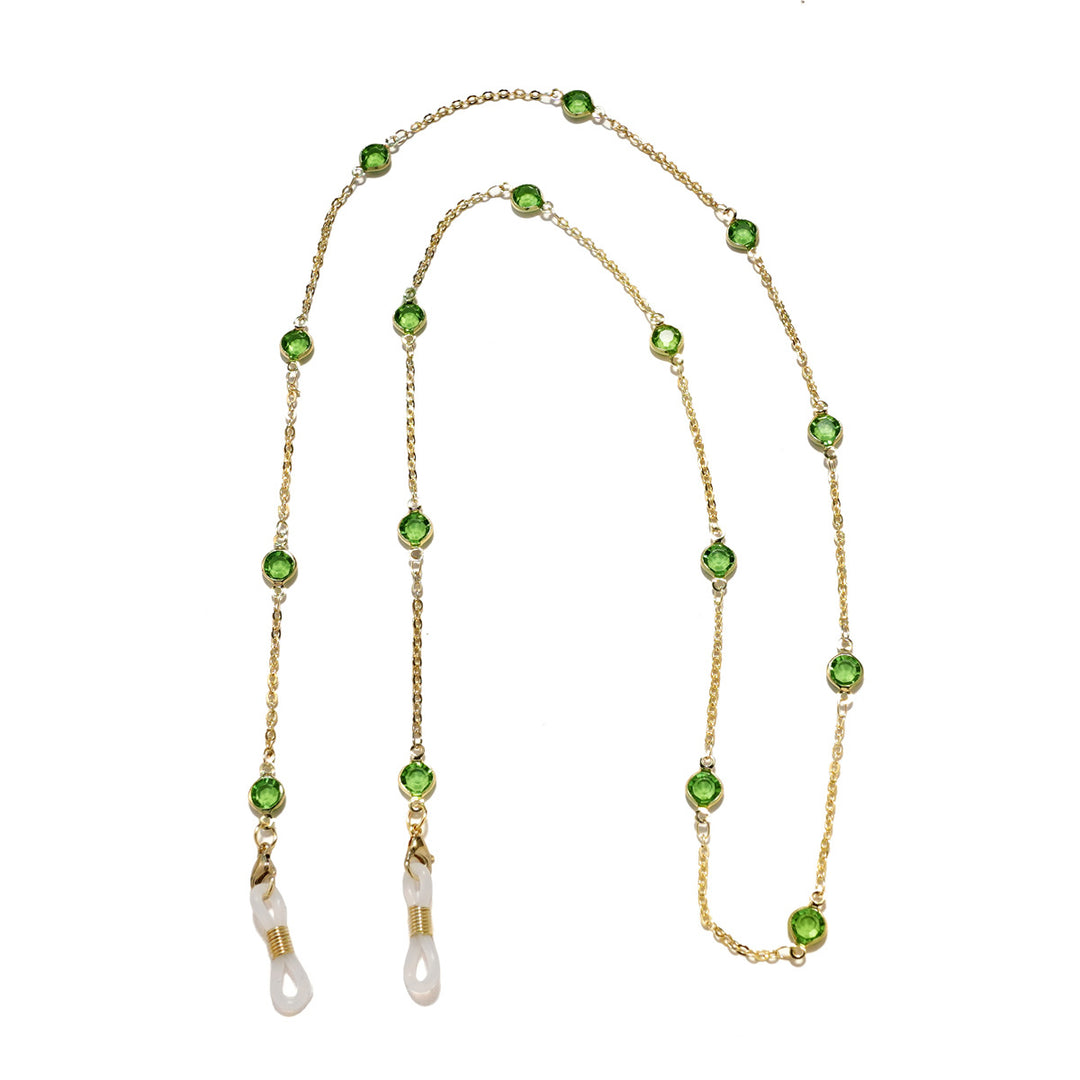 Elegant Crystal-Embellished Eyewear Chain Stornfield