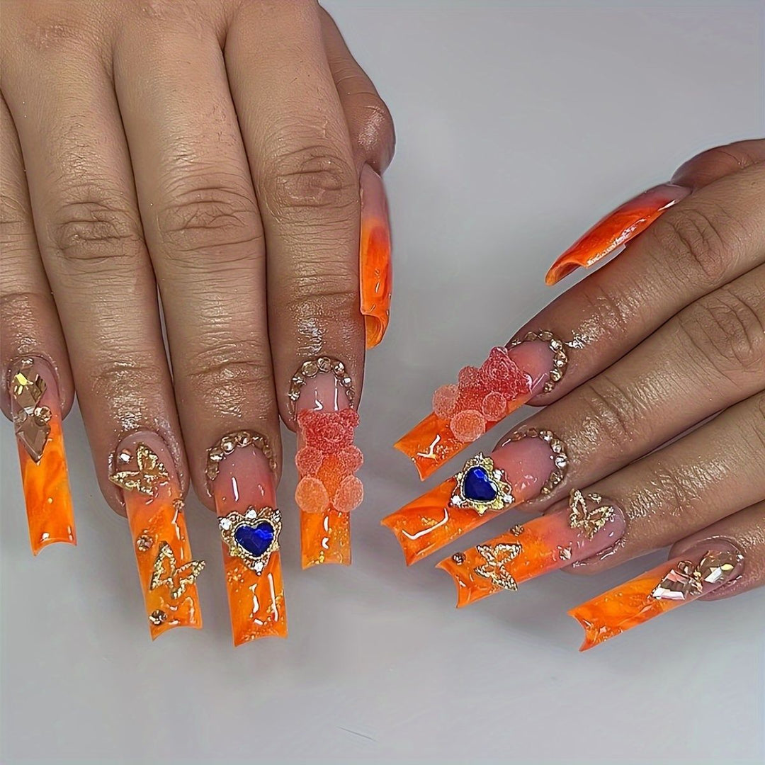 Artistic 3D Butterfly Nail Extensions Stornfield