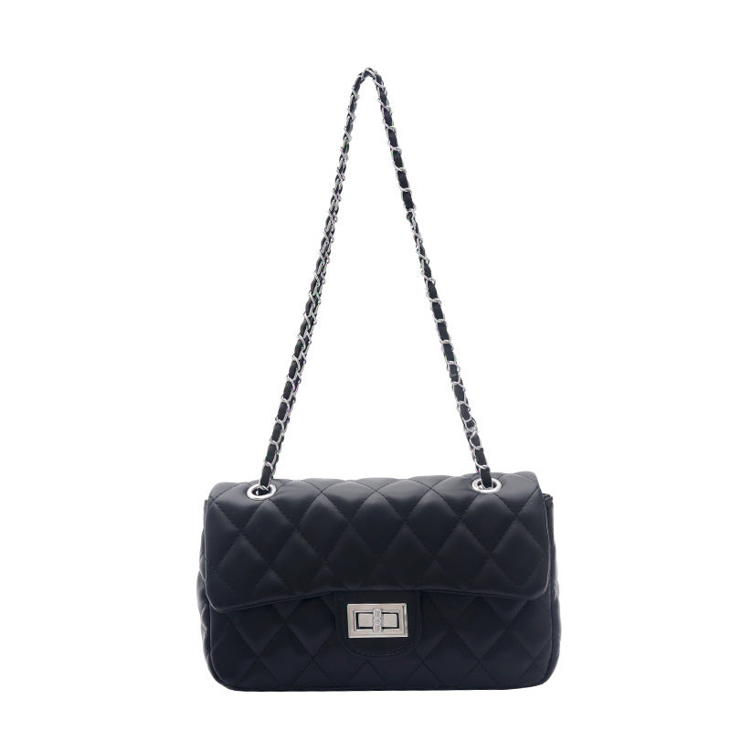 Quilted Chain Strap Evening Clutch Bag