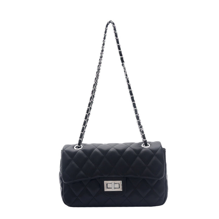 Quilted Chain Strap Evening Clutch Bag