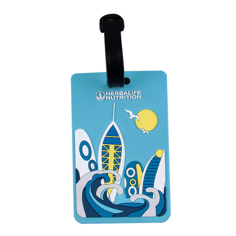 Whimsical Heart Balloon Luggage Tag Stornfield