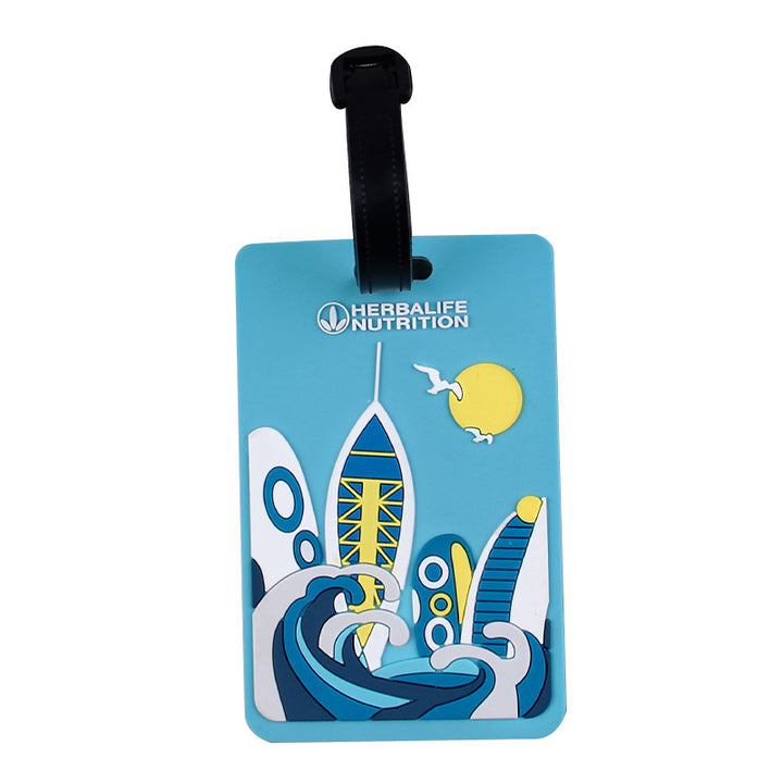 Whimsical Heart Balloon Luggage Tag Stornfield