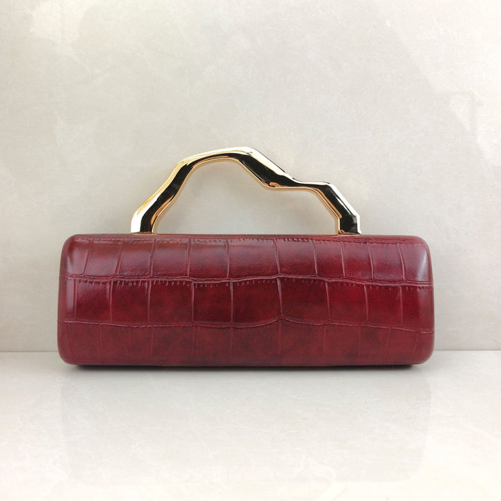 Crocodile Print Evening Clutch