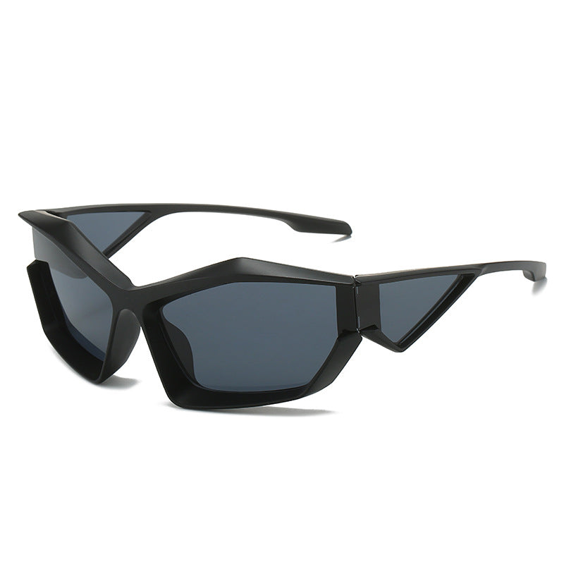 Women's sporty performance sunglasses with modern geometry frame Stornfield