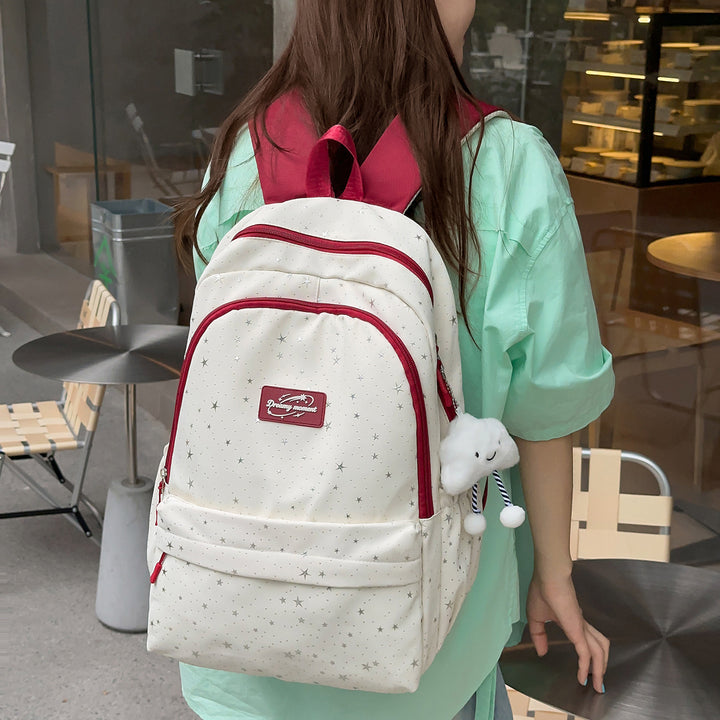 Star-Print Spacious Backpack Stornfield