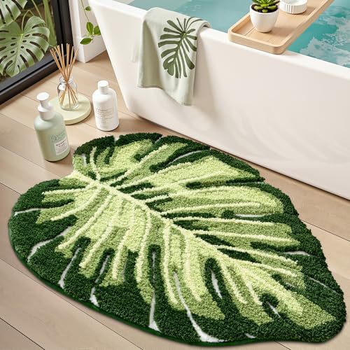 Monstera Leaf Shaped Area Rug Stornfield