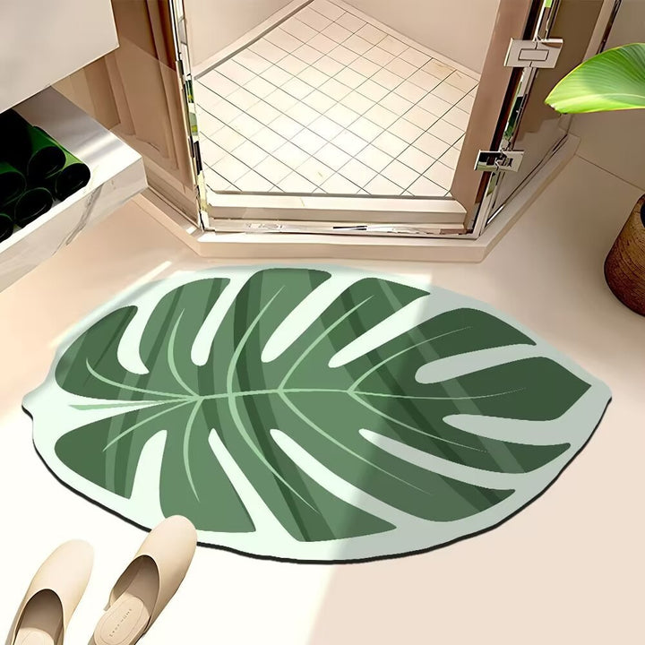 Leaf-Shaped Bath Mat Stornfield
