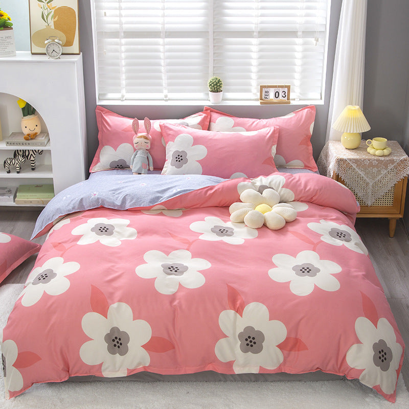 Floral Pattern Decorative Bedding Set