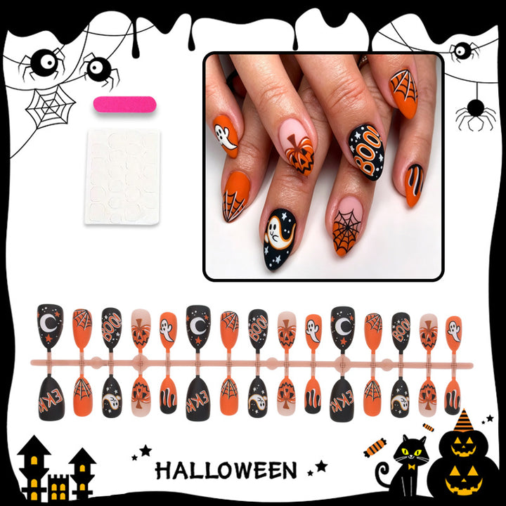 Halloween Artificial Nail Set with Halloween Motifs and Creative Designs Stornfield