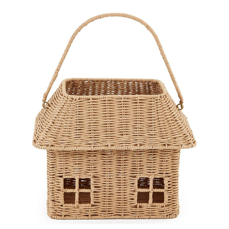 Playful storage basket in the shape of a house Stornfield
