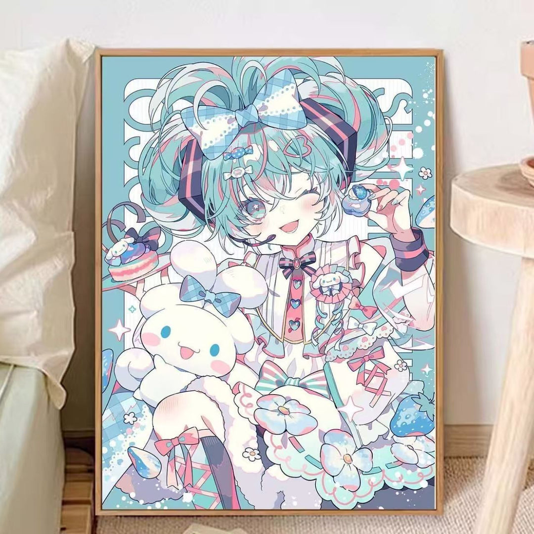 Whimsical Anime-Inspired Canvas Art Print Stornfield