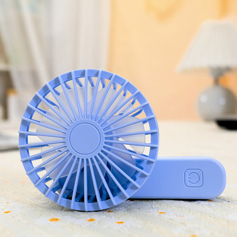 Women Portable Hand Fan with Integrated Handle and USB Connection Stornfield